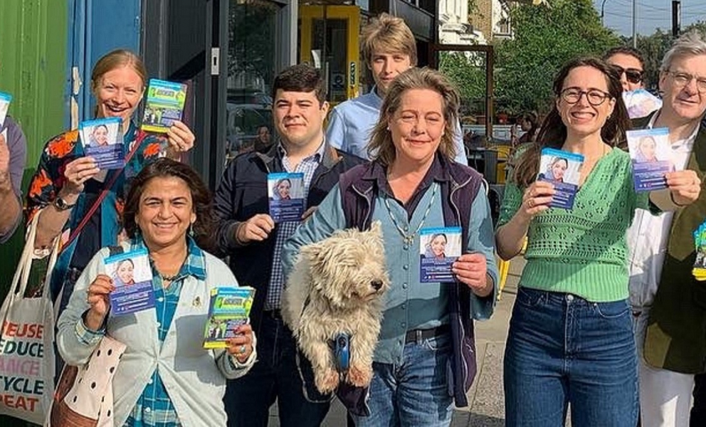 Our team campaigning for Hammersmith & Chiswick
